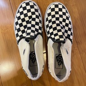 Checkered Vans women size 7